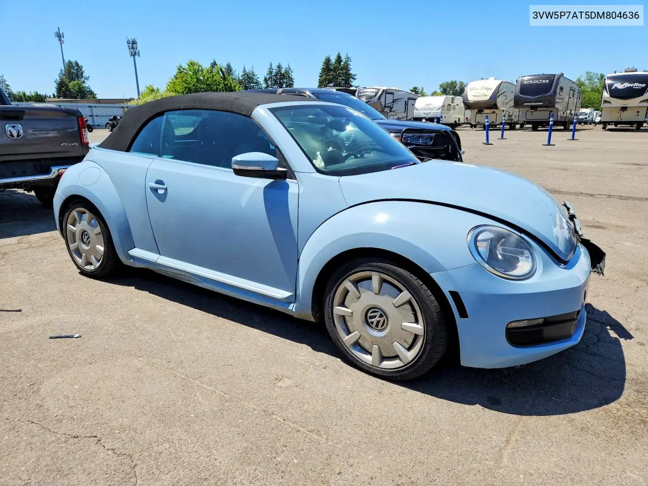 2013 Volkswagen Beetle VIN: 3VW5P7AT5DM804636 Lot: 49056956
