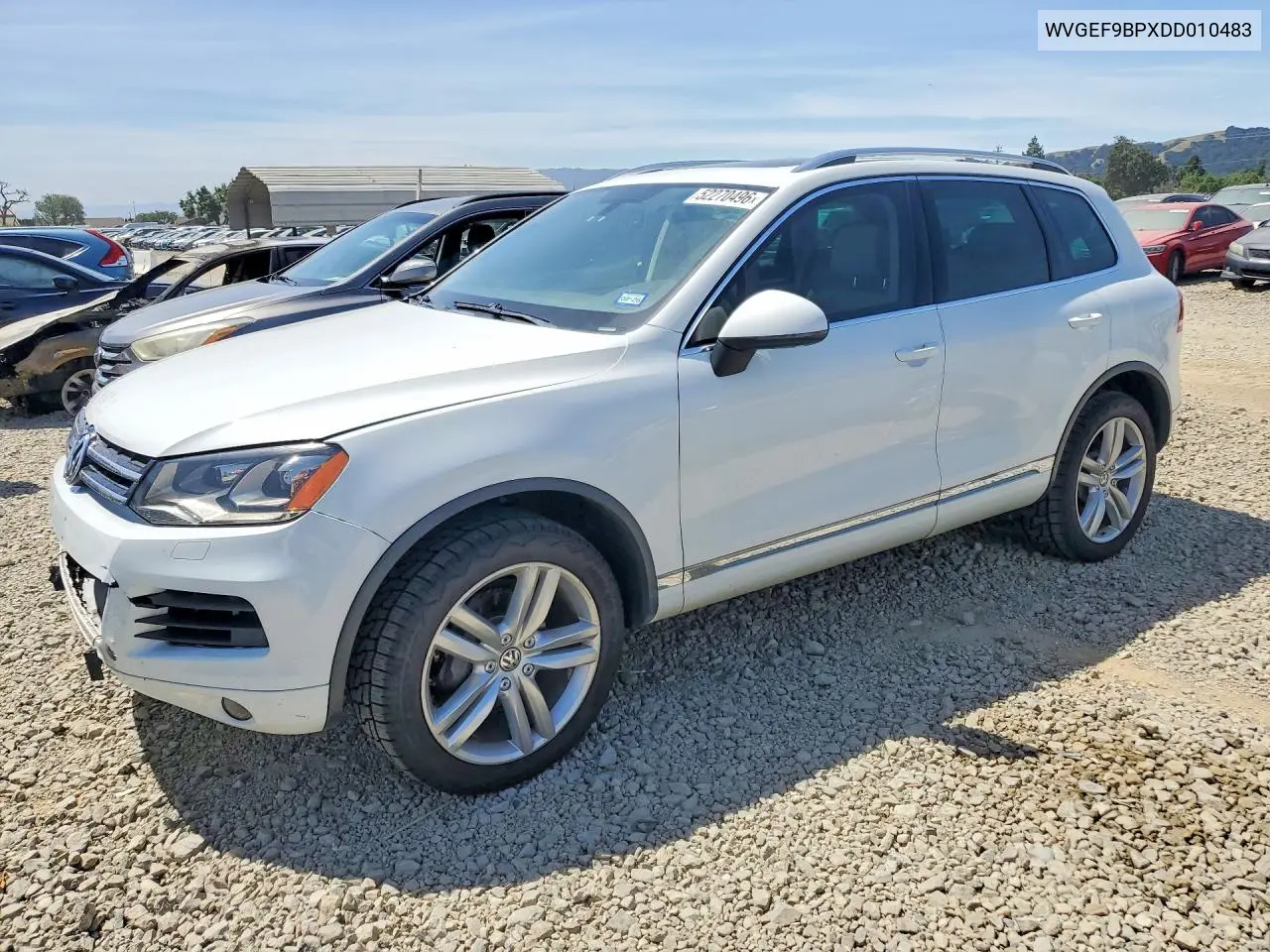 2013 Volkswagen Touareg V6 VIN: WVGEF9BPXDD010483 Lot: 52270496