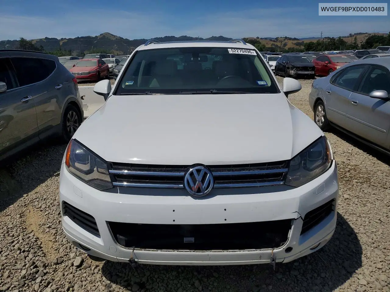2013 Volkswagen Touareg V6 VIN: WVGEF9BPXDD010483 Lot: 52270496