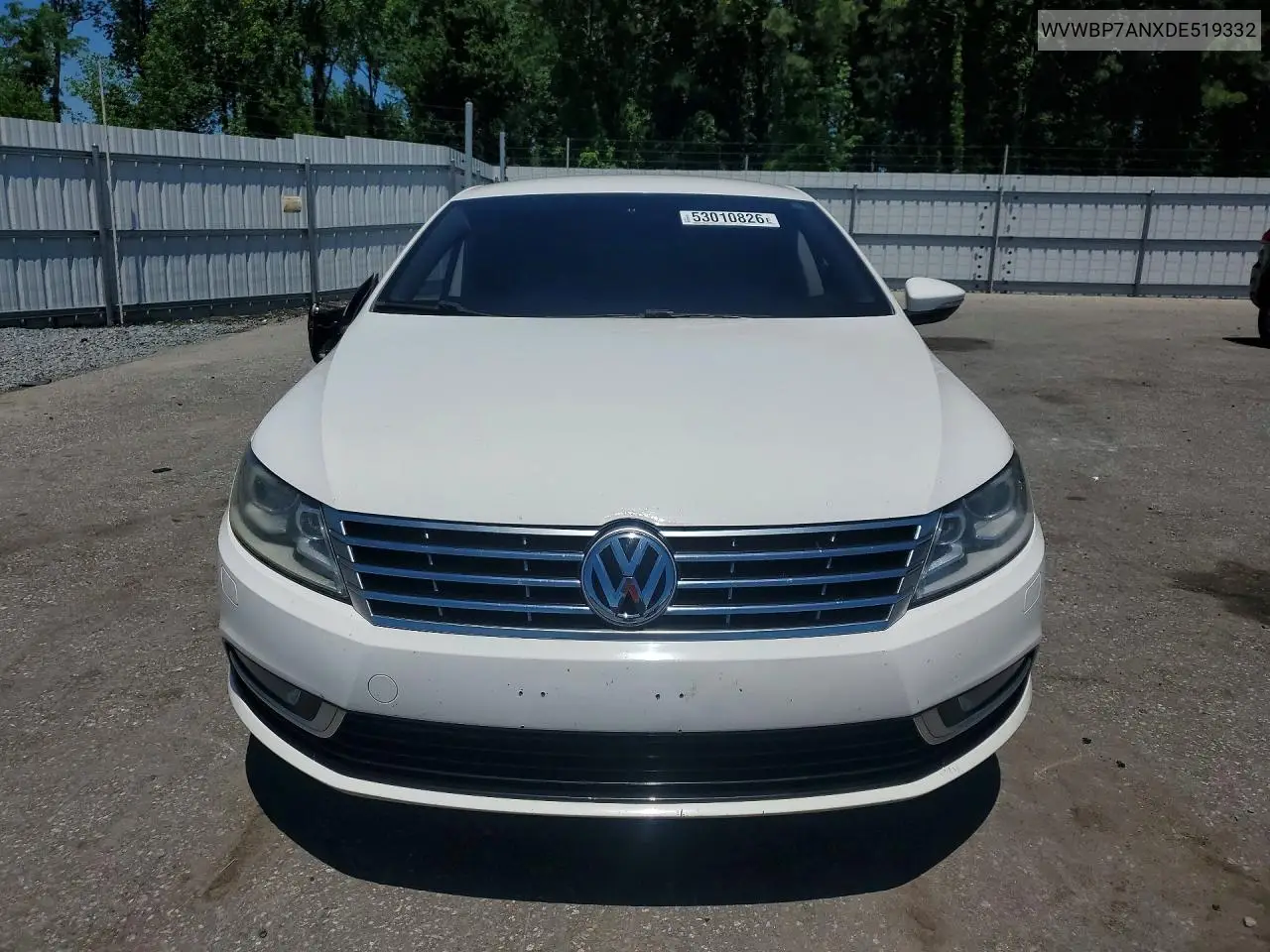 2013 Volkswagen Cc Sport VIN: WVWBP7ANXDE519332 Lot: 53010826