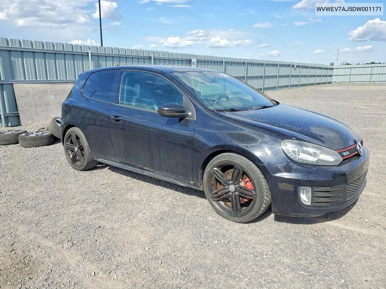 2013 Volkswagen Gti VIN: WVWEV7AJ5DW001171 Lot: 55083976