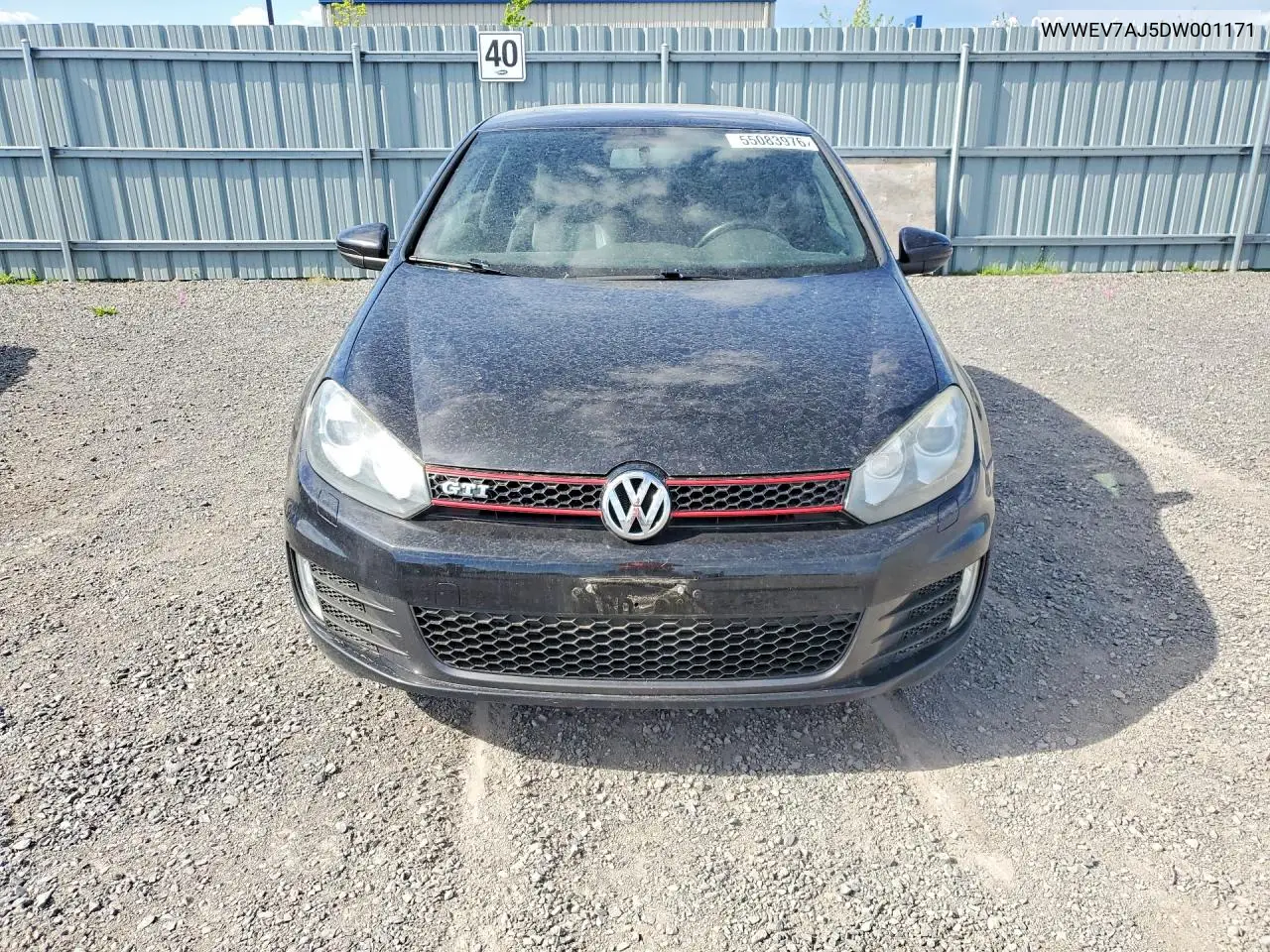 2013 Volkswagen Gti VIN: WVWEV7AJ5DW001171 Lot: 55083976