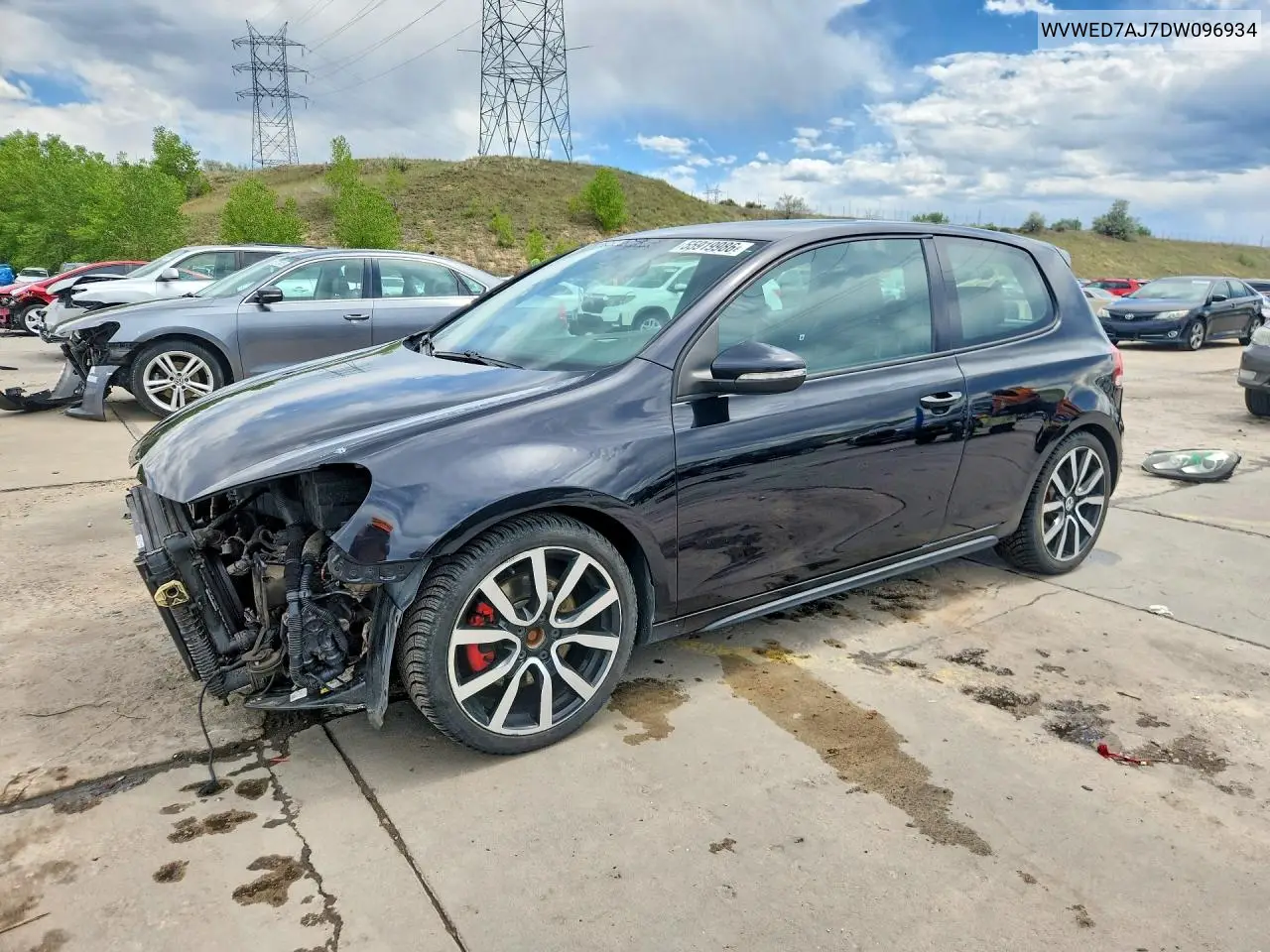 2013 Volkswagen Gti VIN: WVWED7AJ7DW096934 Lot: 55919986