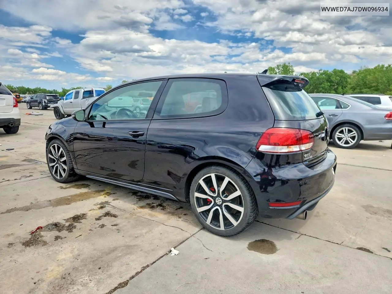 2013 Volkswagen Gti VIN: WVWED7AJ7DW096934 Lot: 55919986