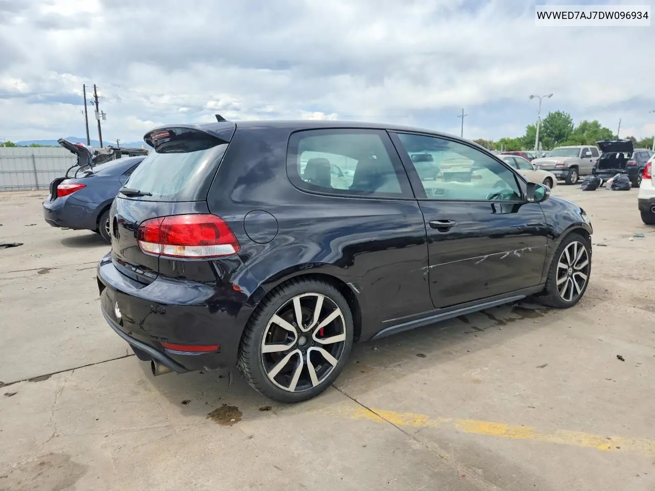 2013 Volkswagen Gti VIN: WVWED7AJ7DW096934 Lot: 55919986