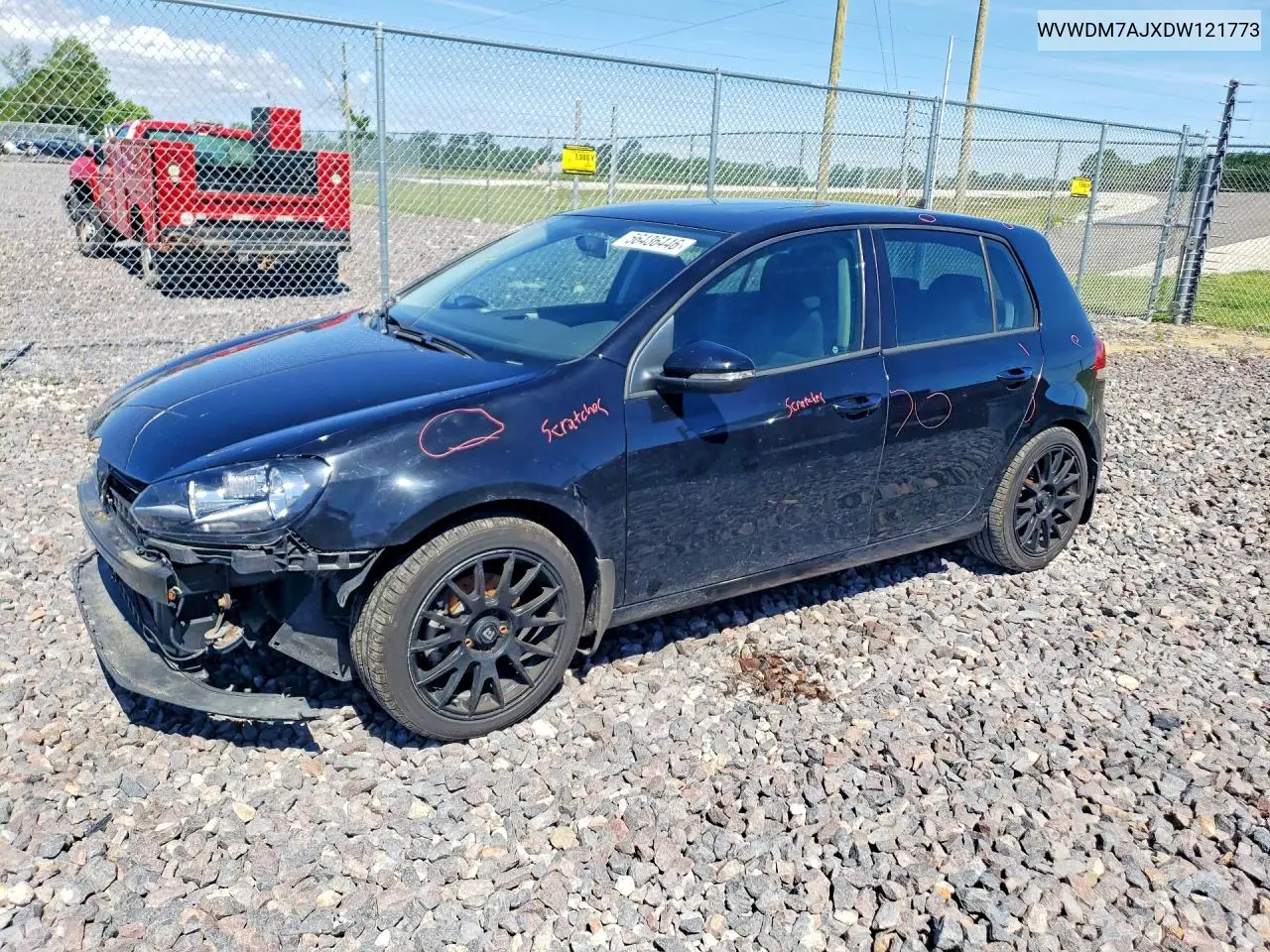 2013 Volkswagen Golf VIN: WVWDM7AJXDW121773 Lot: 56436446