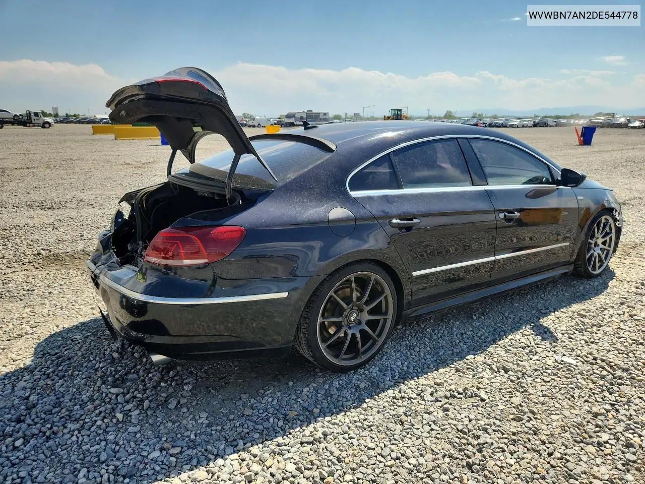 2013 Volkswagen Cc Sport VIN: WVWBN7AN2DE544778 Lot: 56591346