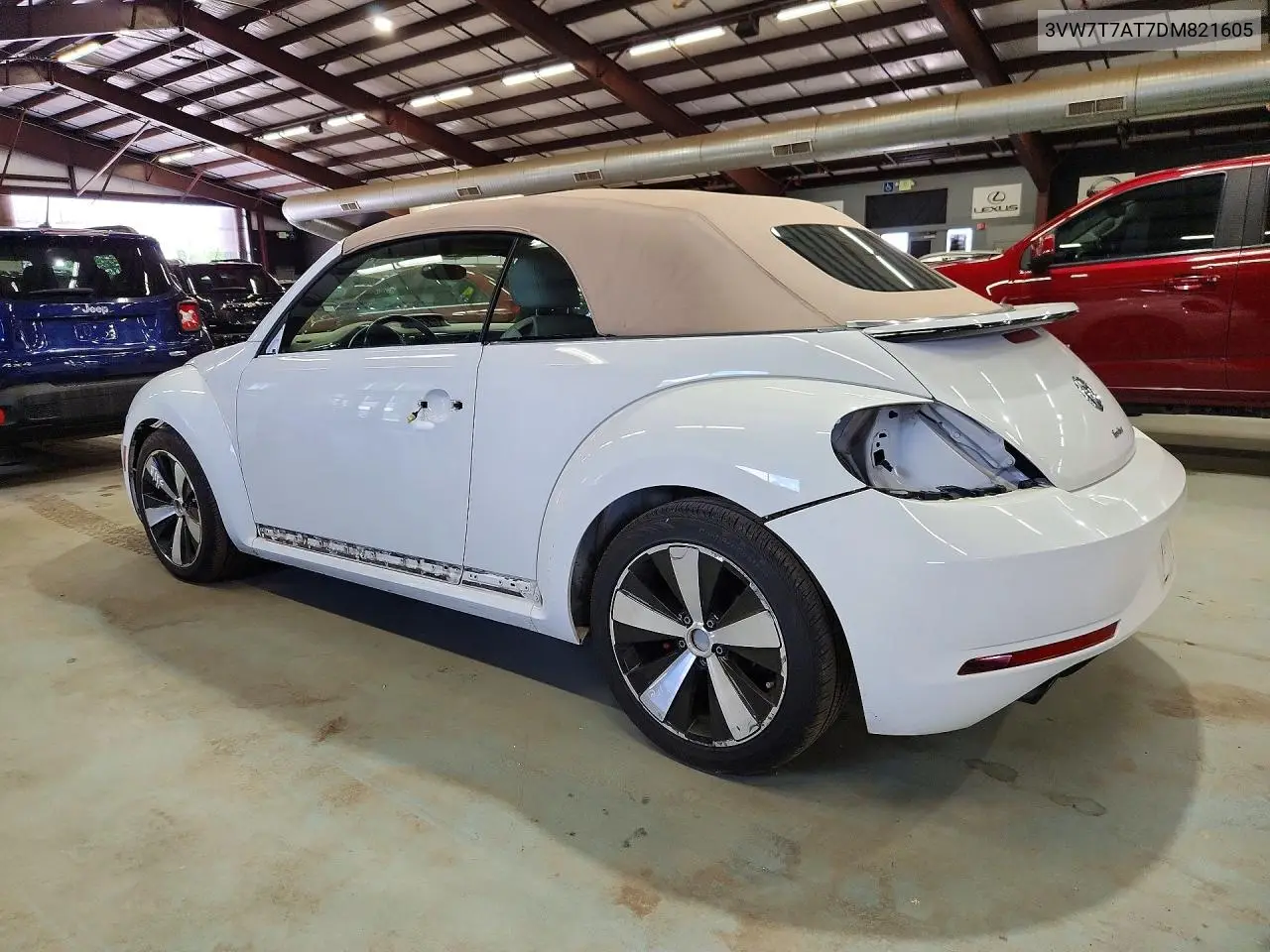 2013 Volkswagen Beetle Turbo VIN: 3VW7T7AT7DM821605 Lot: 56713096