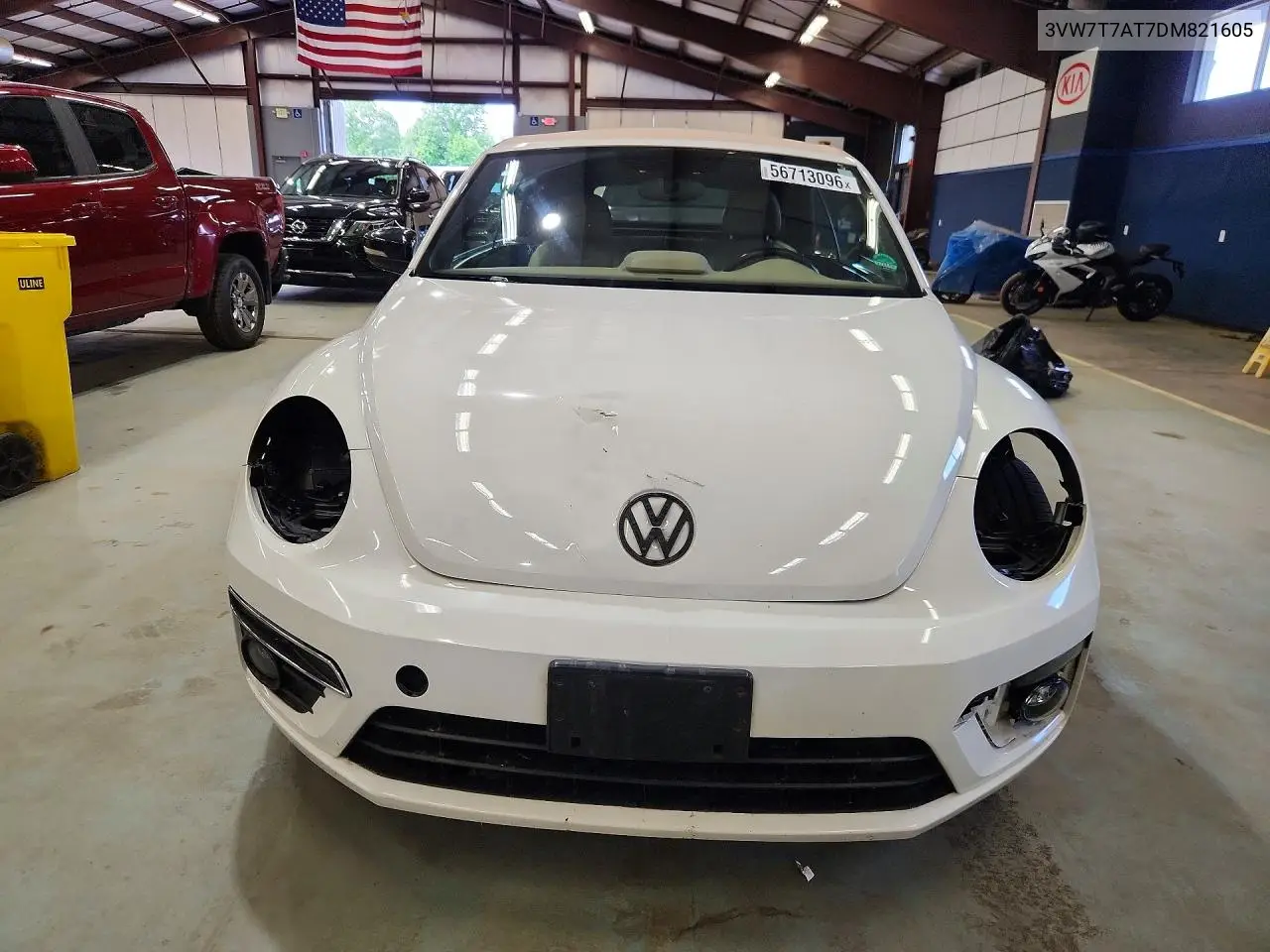 2013 Volkswagen Beetle Turbo VIN: 3VW7T7AT7DM821605 Lot: 56713096