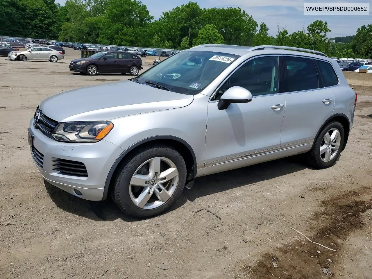 2013 Volkswagen Touareg V6 Tdi VIN: WVGEP9BP5DD000652 Lot: 56774236