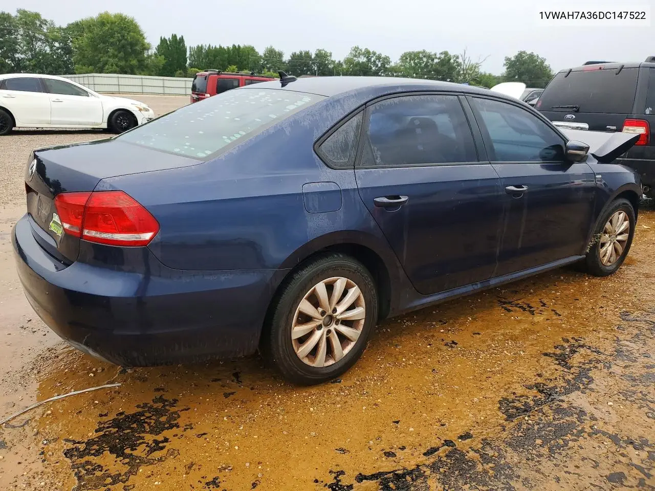 2013 Volkswagen Passat S VIN: 1VWAH7A36DC147522 Lot: 56800686
