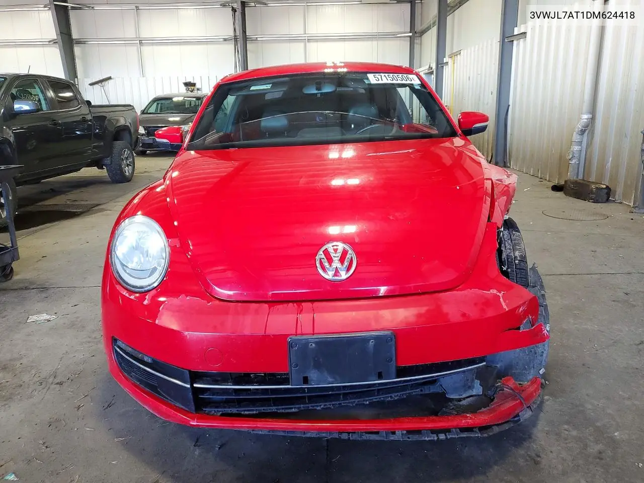 2013 Volkswagen Beetle VIN: 3VWJL7AT1DM624418 Lot: 57150506