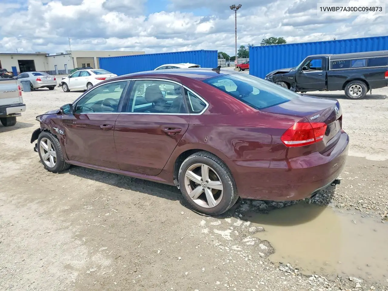 2013 Volkswagen Passat Se VIN: 1VWBP7A30DC094873 Lot: 57618546