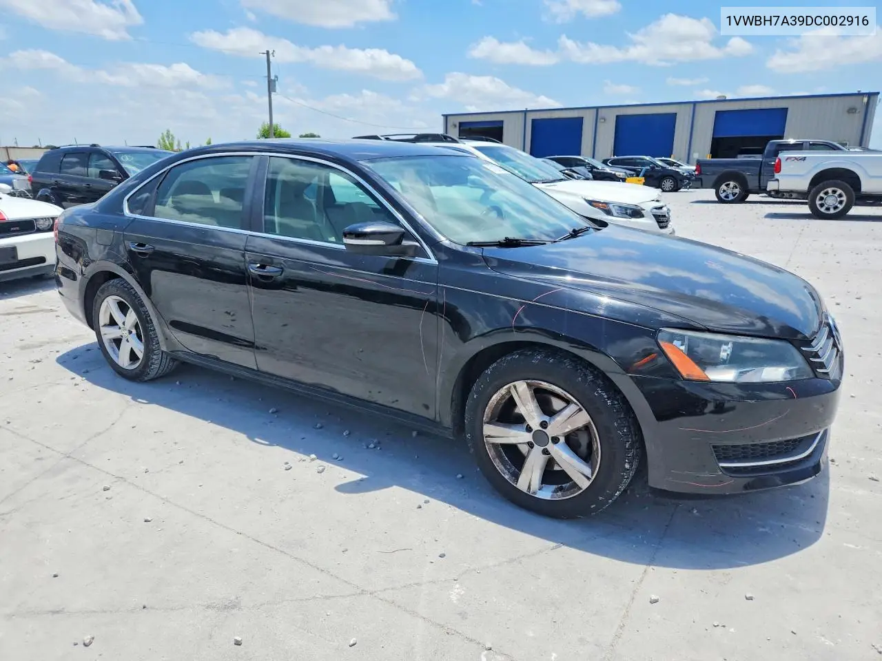 2013 Volkswagen Passat Se VIN: 1VWBH7A39DC002916 Lot: 57827036