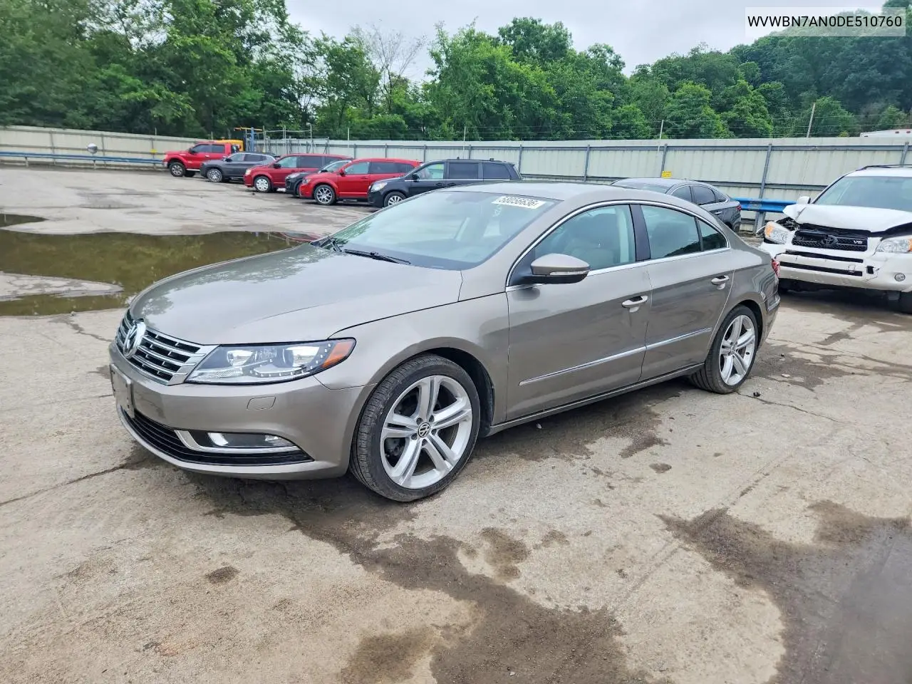 2013 Volkswagen Cc Sport VIN: WVWBN7AN0DE510760 Lot: 58056636