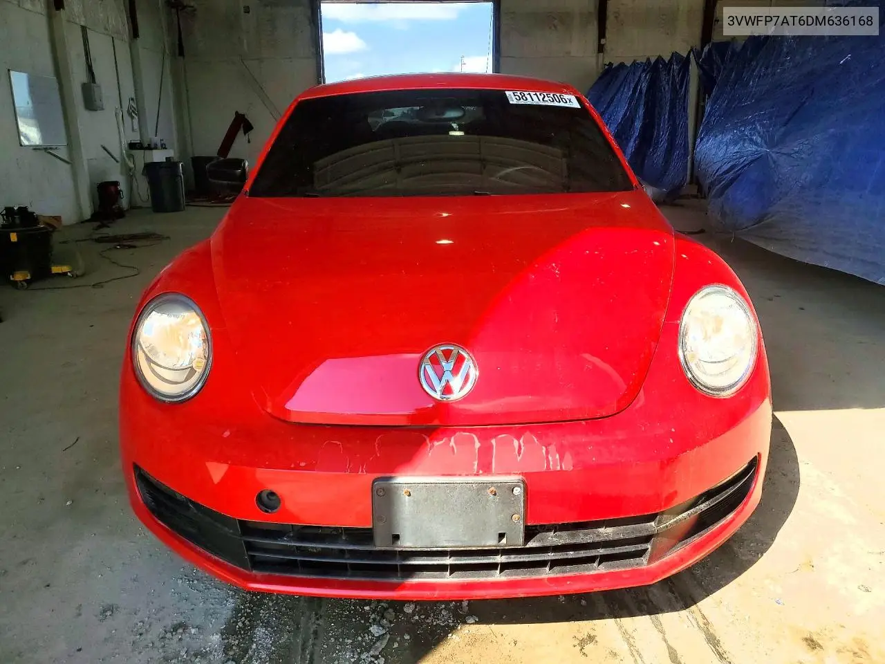 2013 Volkswagen Beetle VIN: 3VWFP7AT6DM636168 Lot: 58112506