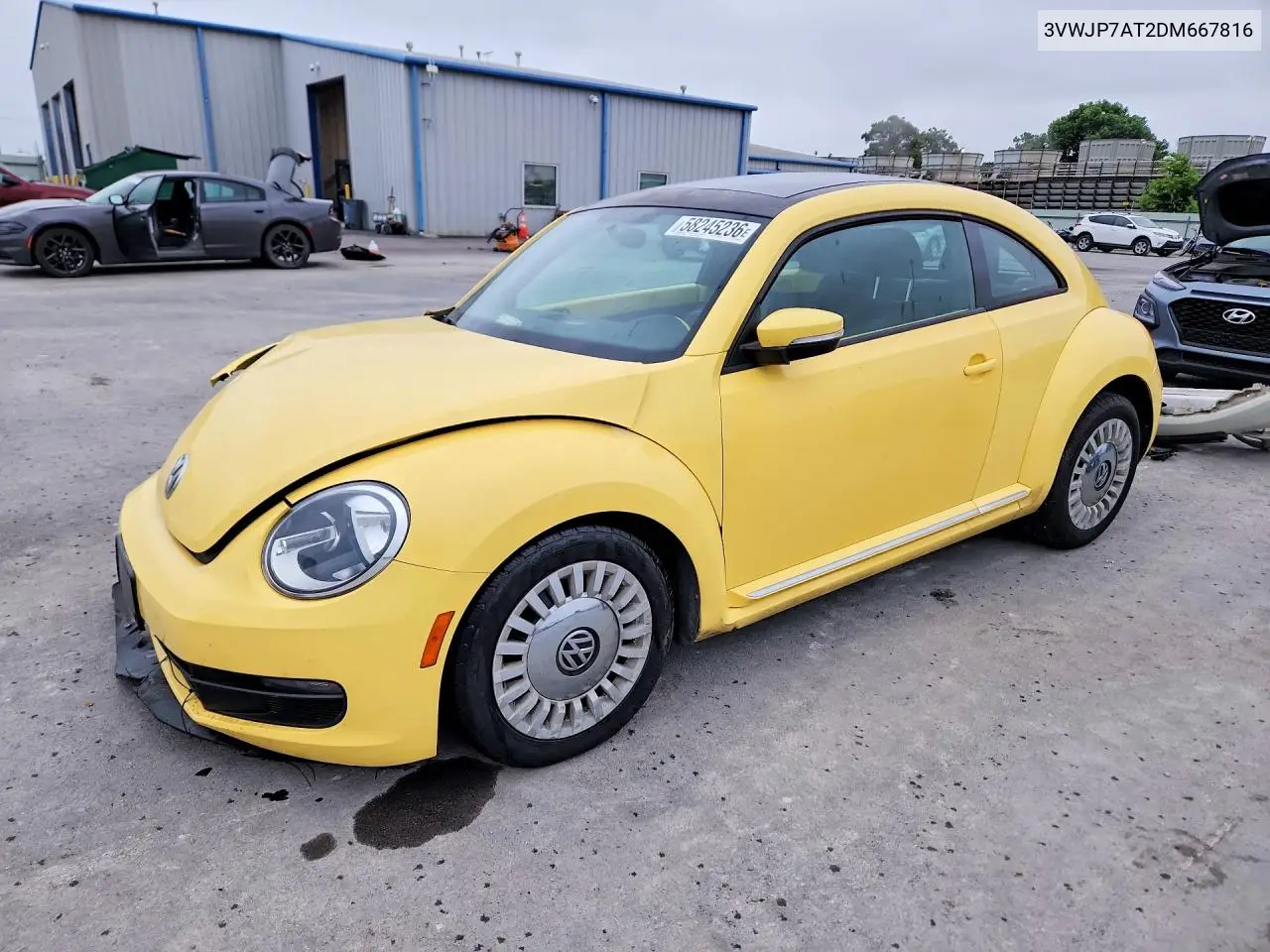 2013 Volkswagen Beetle VIN: 3VWJP7AT2DM667816 Lot: 58245236