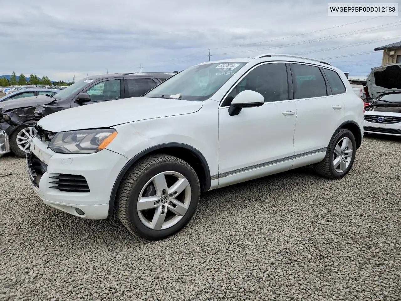 2013 Volkswagen Touareg V6 Tdi VIN: WVGEP9BP0DD012188 Lot: 58405746