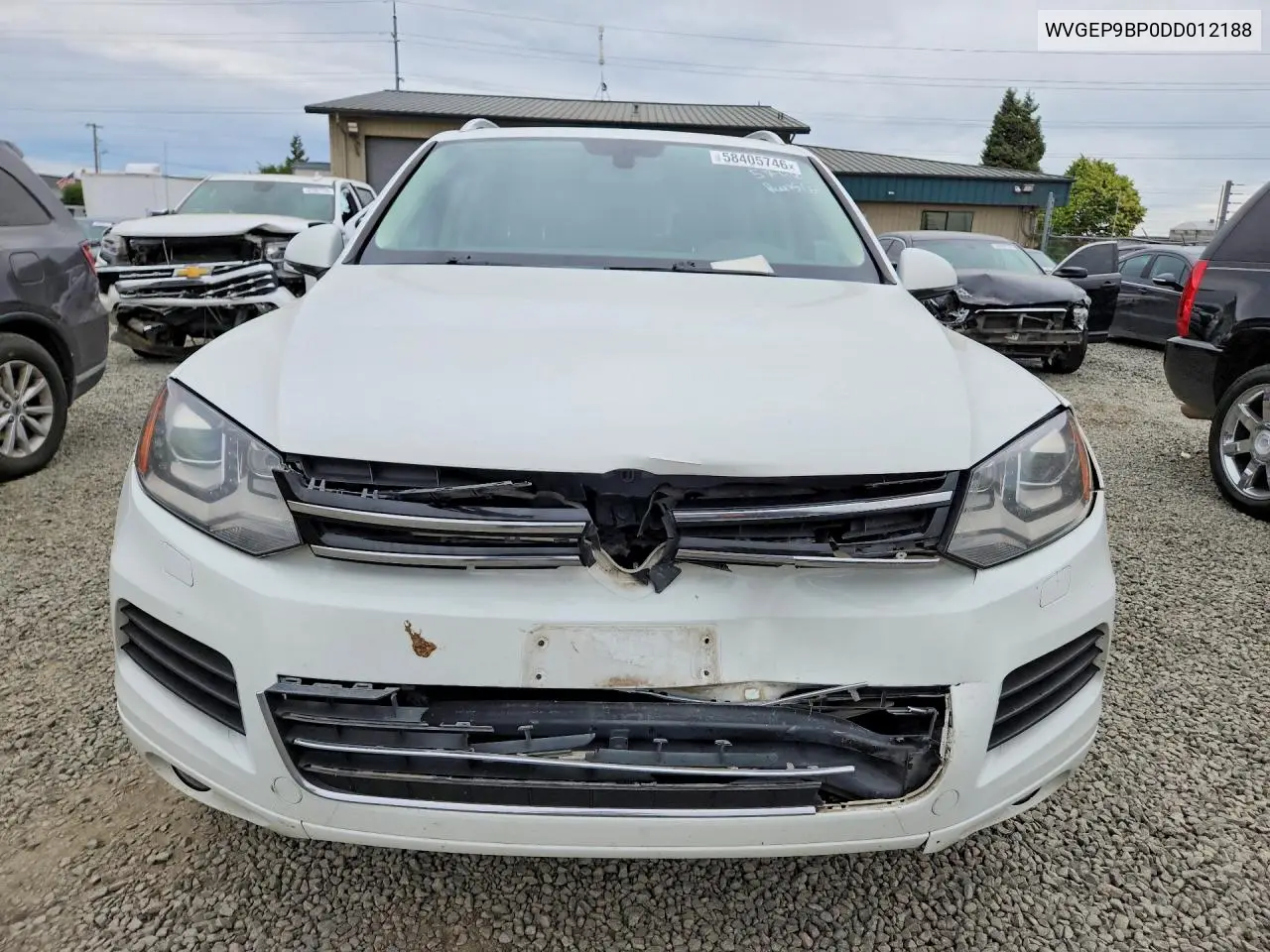 2013 Volkswagen Touareg V6 Tdi VIN: WVGEP9BP0DD012188 Lot: 58405746
