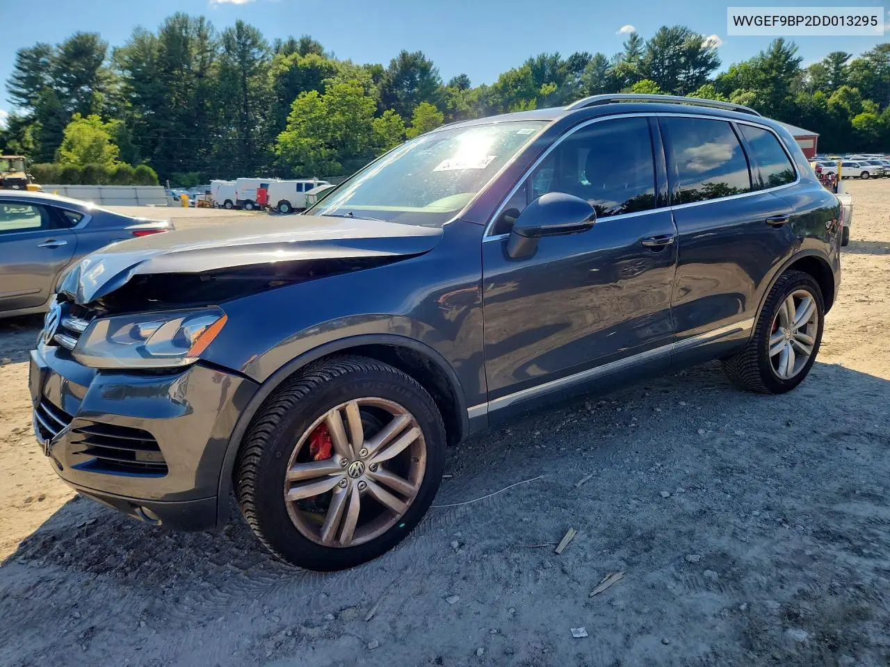 2013 Volkswagen Touareg V6 VIN: WVGEF9BP2DD013295 Lot: 58475616