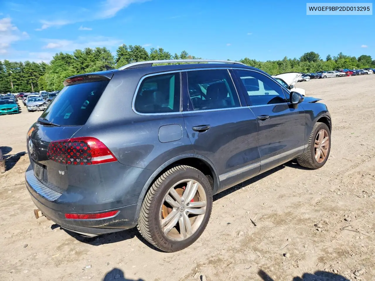 2013 Volkswagen Touareg V6 VIN: WVGEF9BP2DD013295 Lot: 58475616