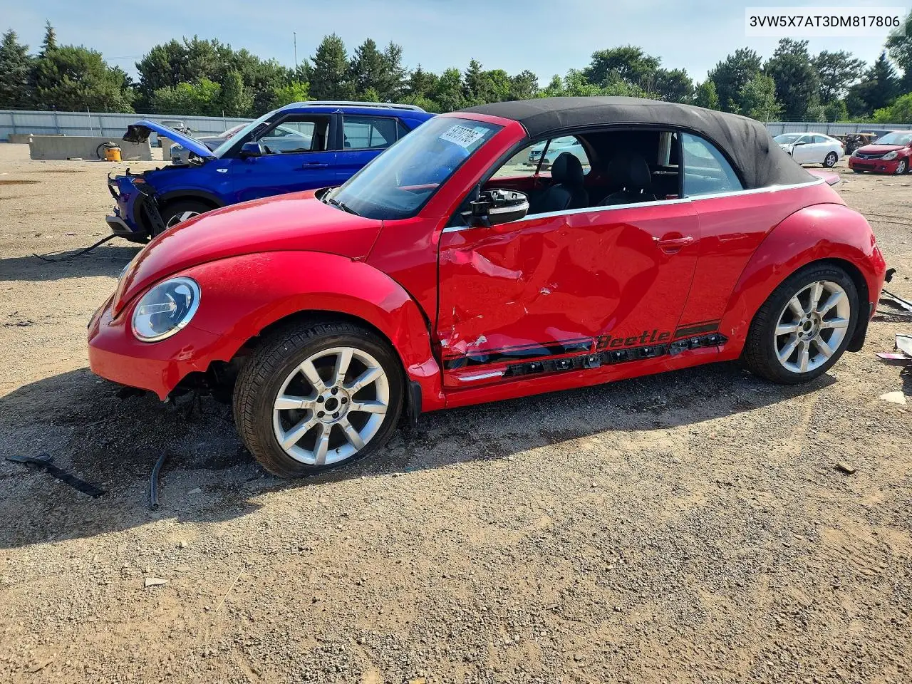 2013 Volkswagen Beetle VIN: 3VW5X7AT3DM817806 Lot: 58797796