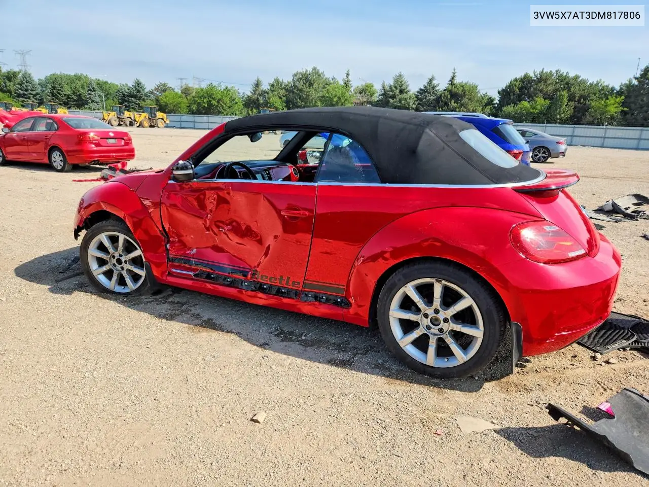 2013 Volkswagen Beetle VIN: 3VW5X7AT3DM817806 Lot: 58797796