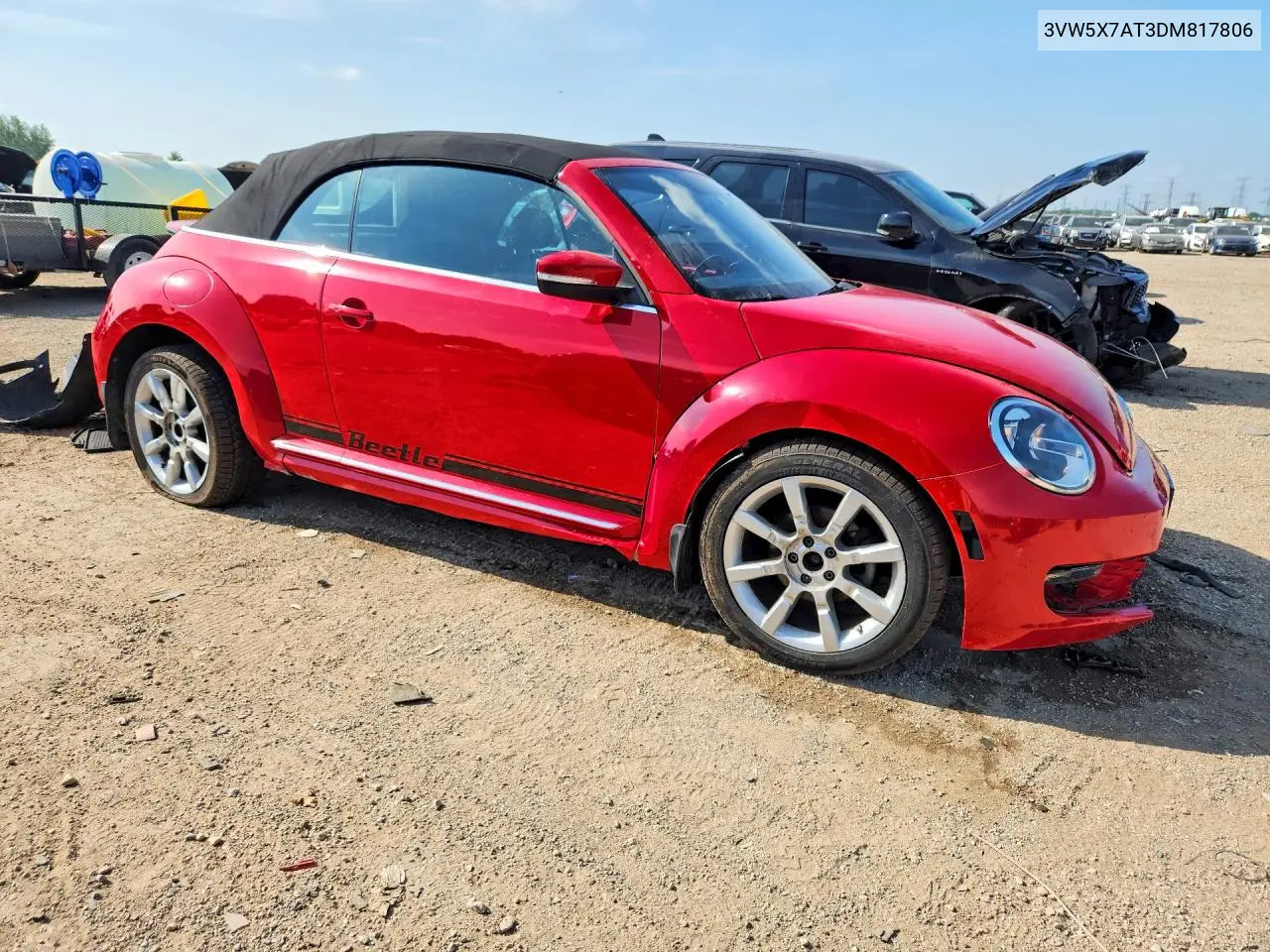 2013 Volkswagen Beetle VIN: 3VW5X7AT3DM817806 Lot: 58797796