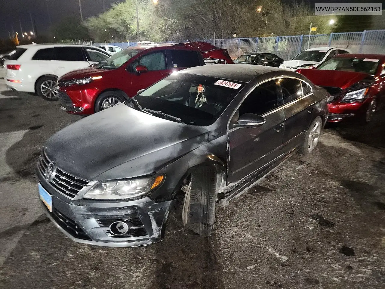 2013 Volkswagen Cc Sport VIN: WVWBP7AN5DE562153 Lot: 58847806