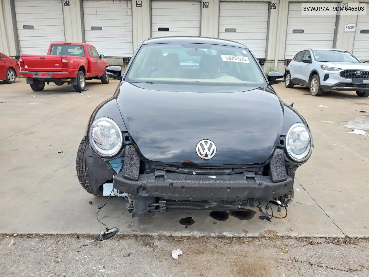2013 Volkswagen Beetle VIN: 3VWJP7AT9DM646803 Lot: 58942096