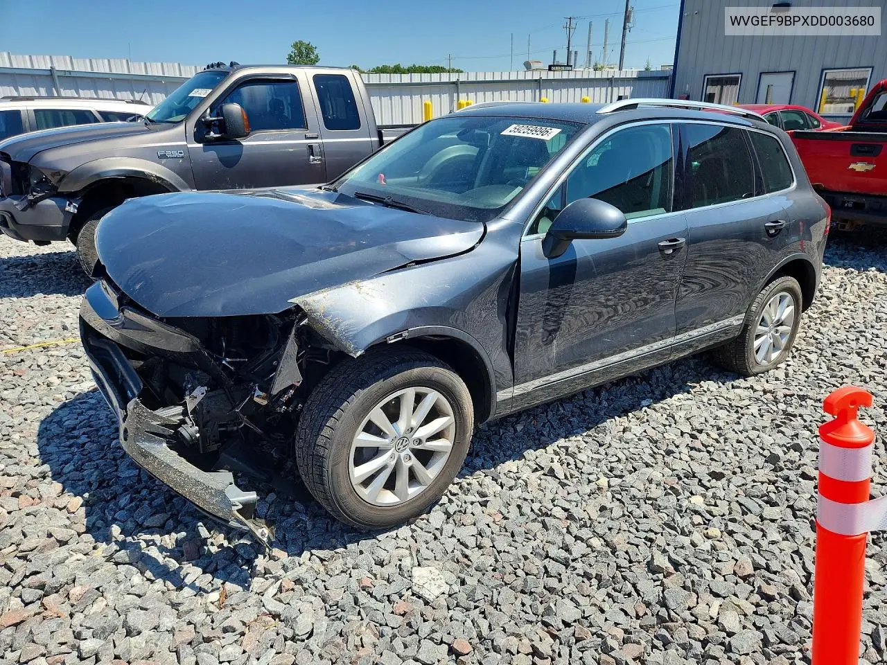 2013 Volkswagen Touareg V6 VIN: WVGEF9BPXDD003680 Lot: 59259996