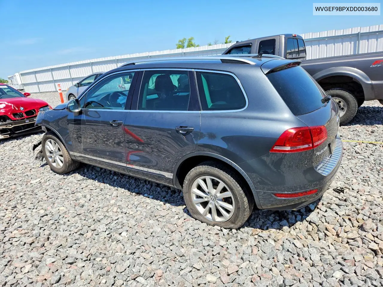 2013 Volkswagen Touareg V6 VIN: WVGEF9BPXDD003680 Lot: 59259996