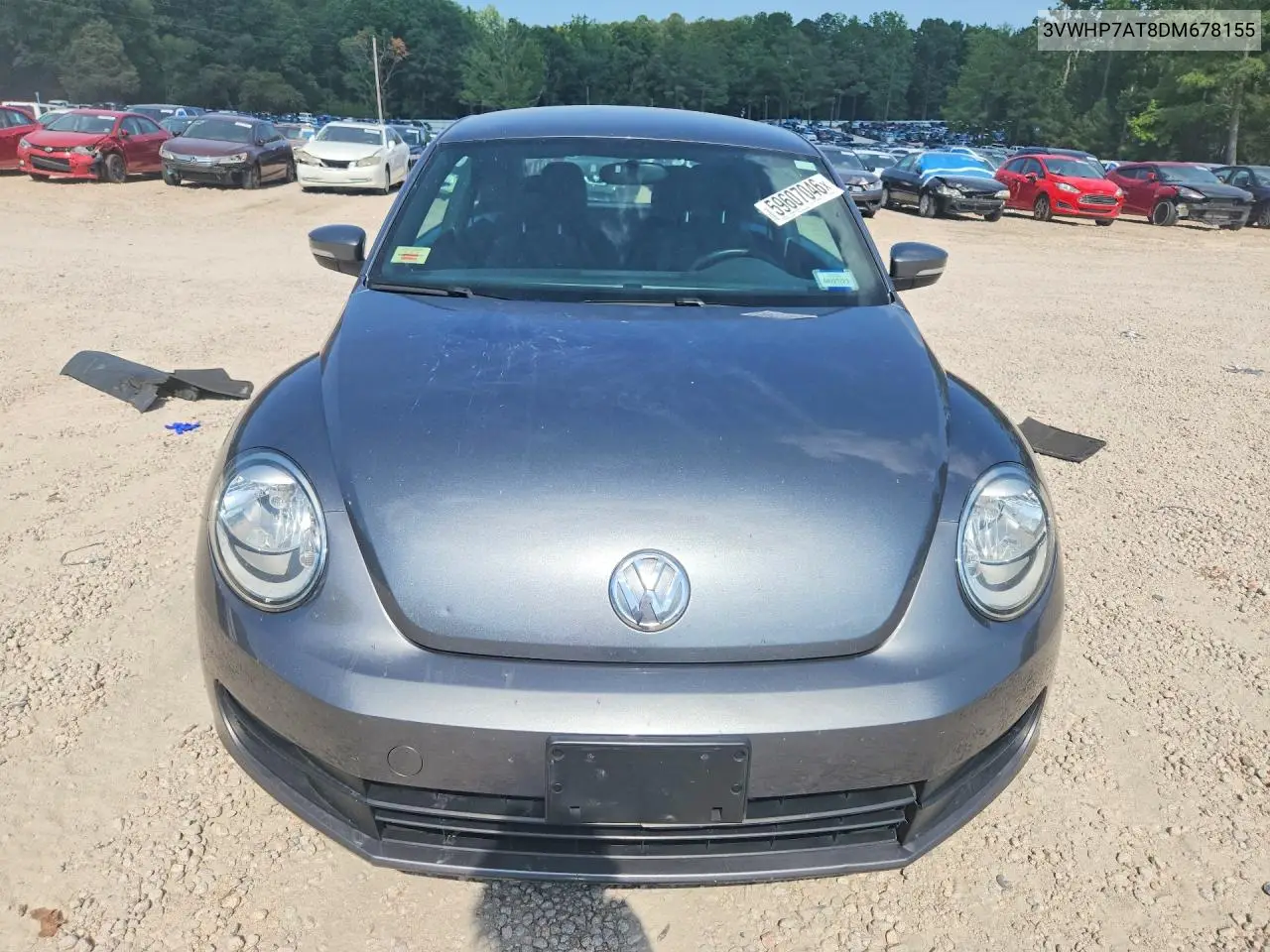 2013 Volkswagen Beetle VIN: 3VWHP7AT8DM678155 Lot: 59607046