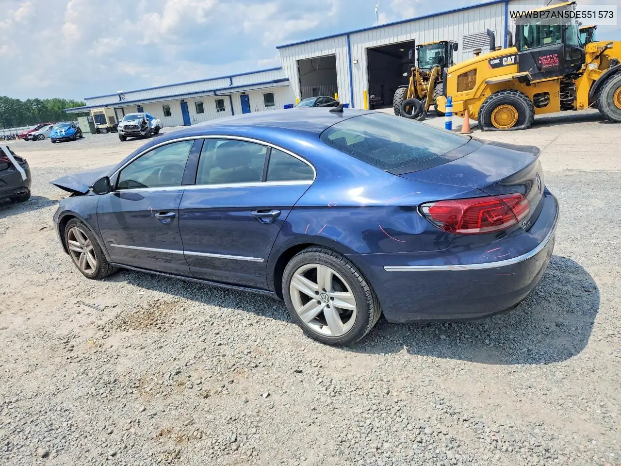 2013 Volkswagen Cc Sport VIN: WVWBP7AN5DE551573 Lot: 59791856