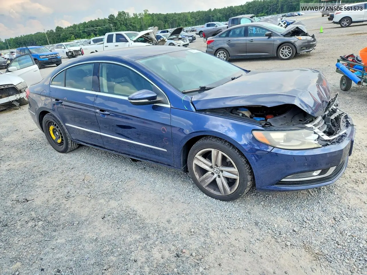 2013 Volkswagen Cc Sport VIN: WVWBP7AN5DE551573 Lot: 59791856