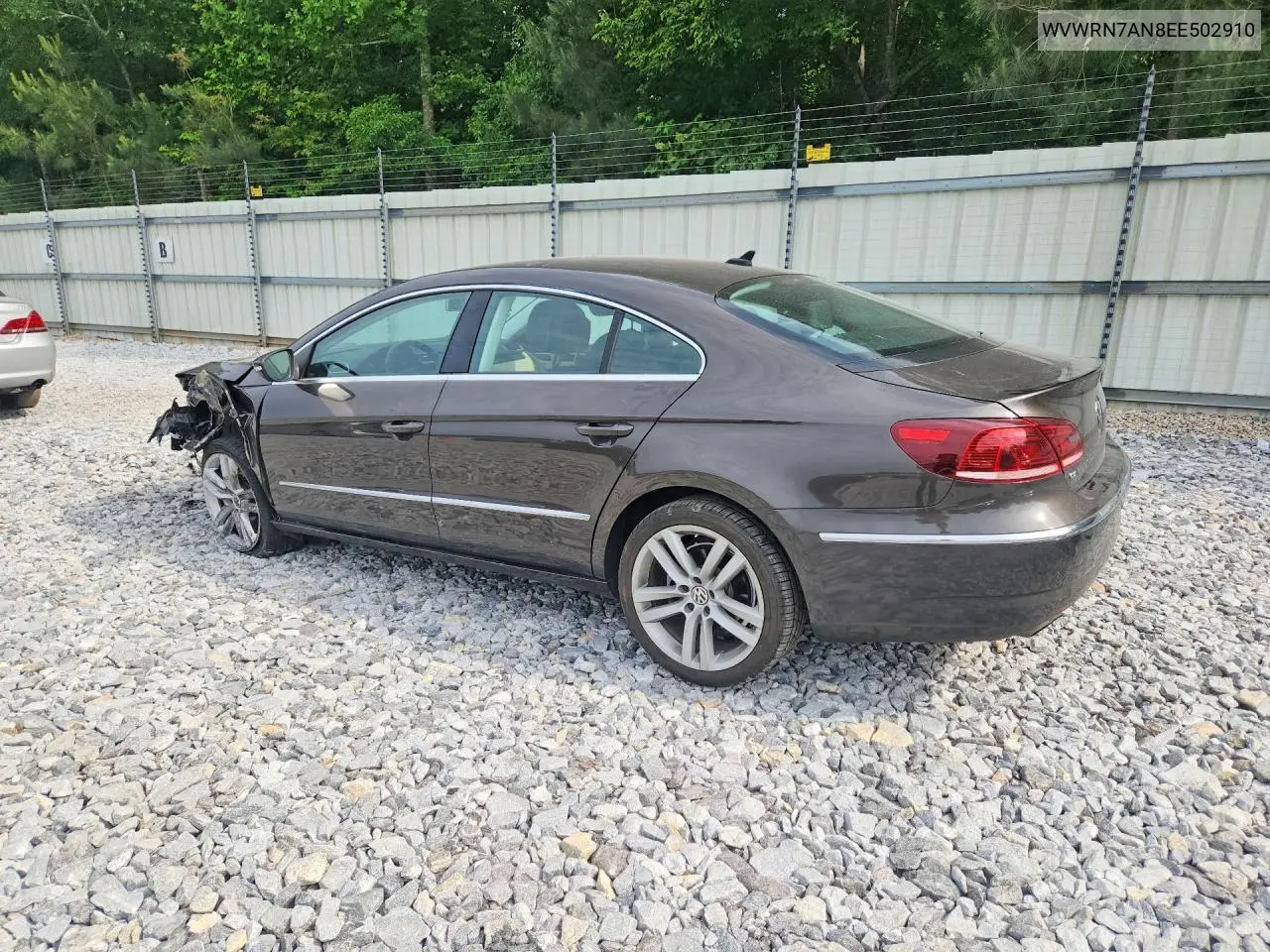 2014 Volkswagen Cc Luxury VIN: WVWRN7AN8EE502910 Lot: 52273266