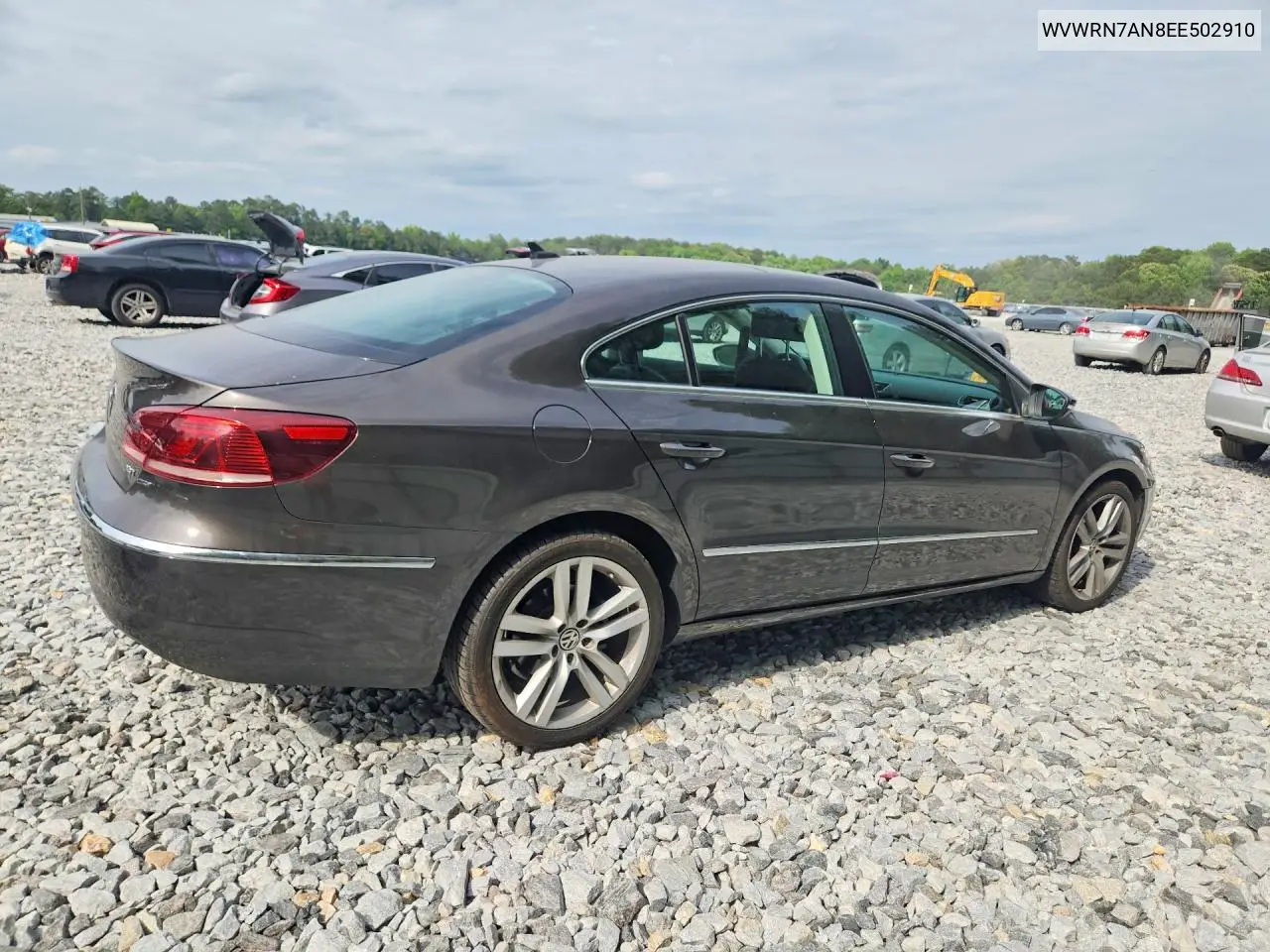 2014 Volkswagen Cc Luxury VIN: WVWRN7AN8EE502910 Lot: 52273266