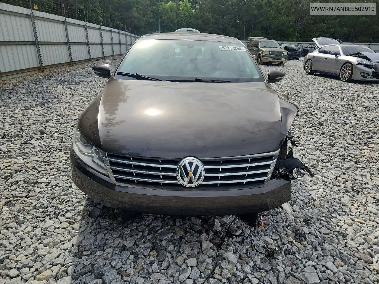2014 Volkswagen Cc Luxury VIN: WVWRN7AN8EE502910 Lot: 52273266
