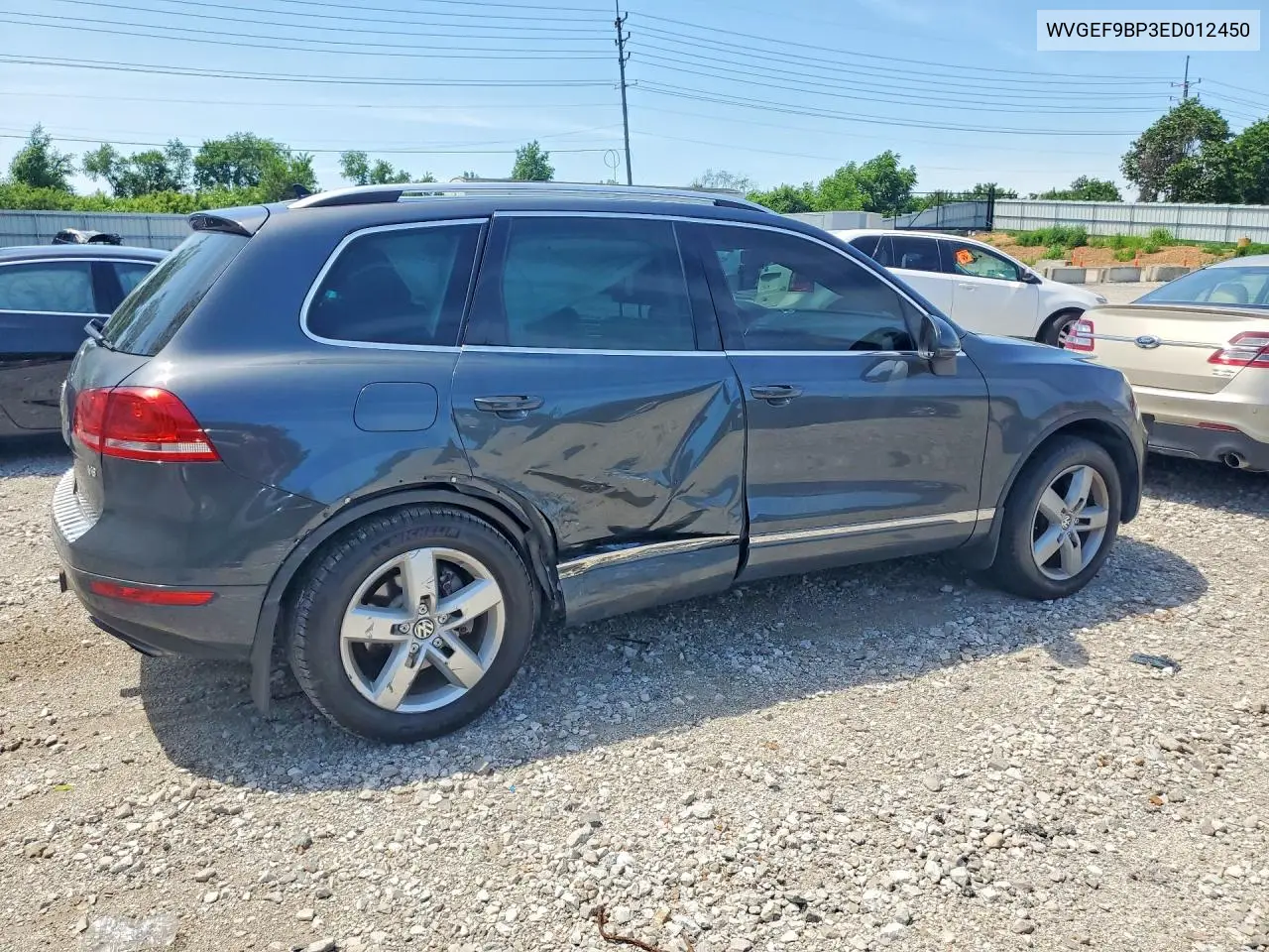 2014 Volkswagen Touareg V6 VIN: WVGEF9BP3ED012450 Lot: 55621626