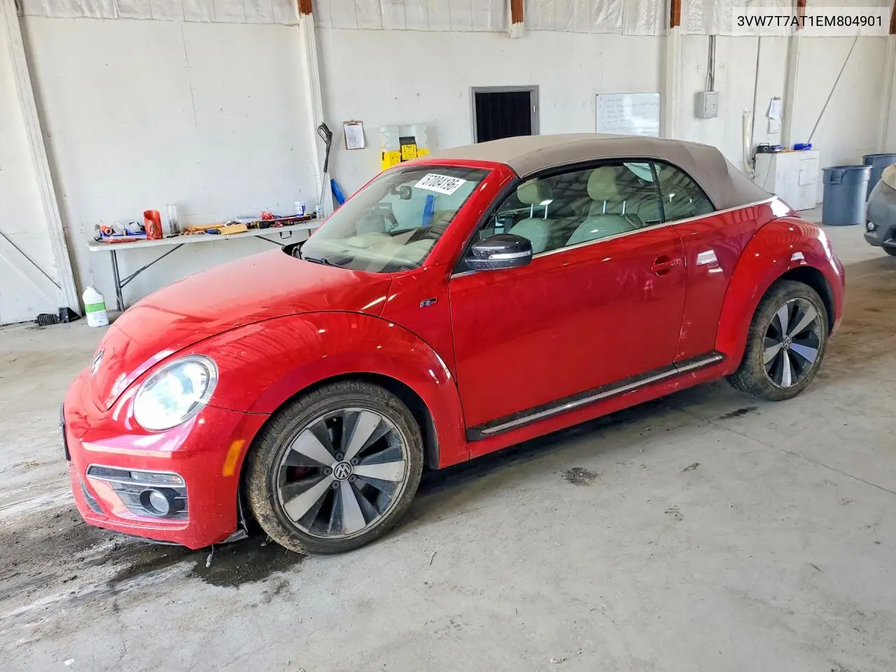 2014 Volkswagen Beetle Turbo VIN: 3VW7T7AT1EM804901 Lot: 57084196