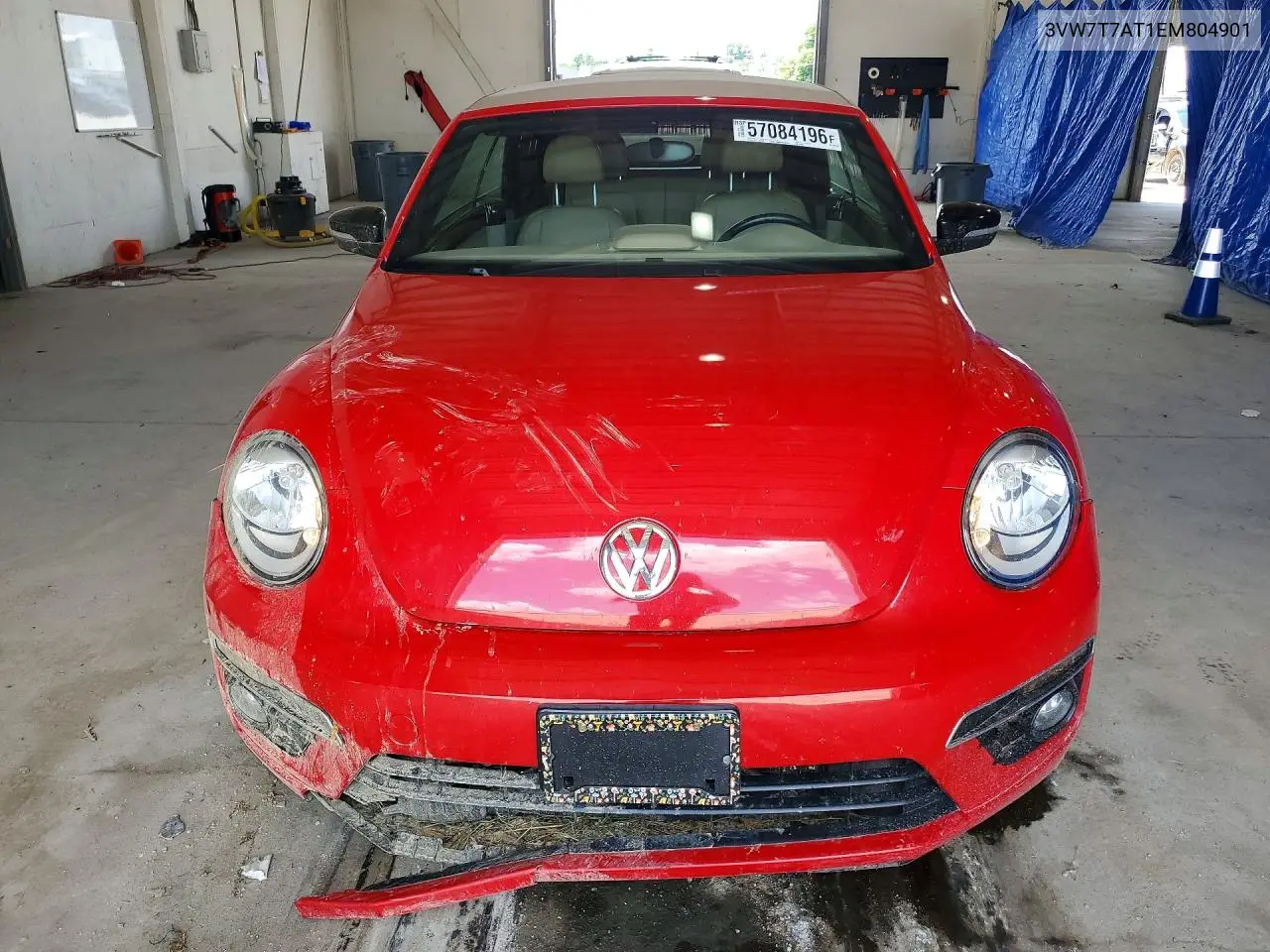 2014 Volkswagen Beetle Turbo VIN: 3VW7T7AT1EM804901 Lot: 57084196