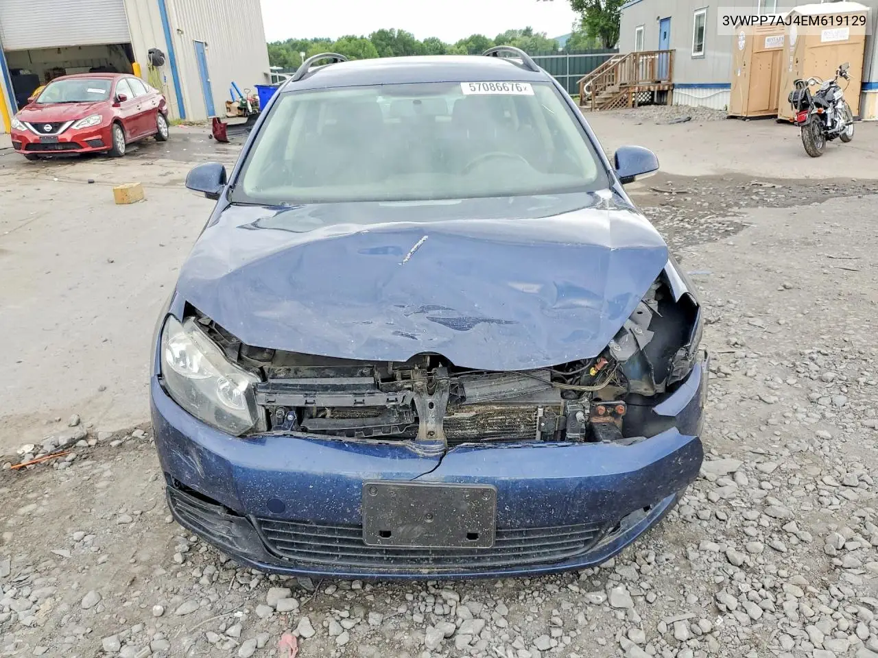 2014 Volkswagen Jetta S VIN: 3VWPP7AJ4EM619129 Lot: 57086676