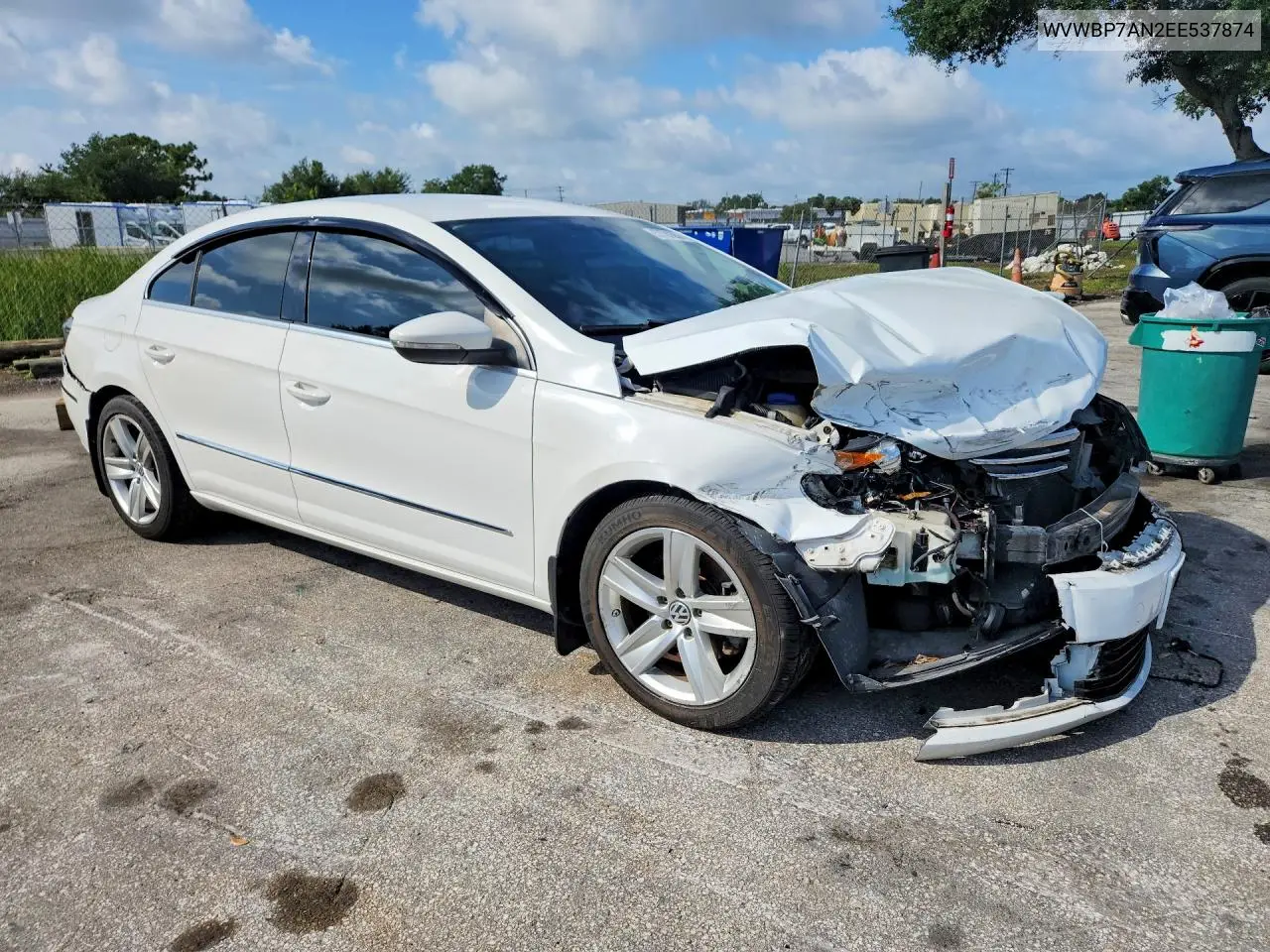 2014 Volkswagen Cc Sport VIN: WVWBP7AN2EE537874 Lot: 57701556