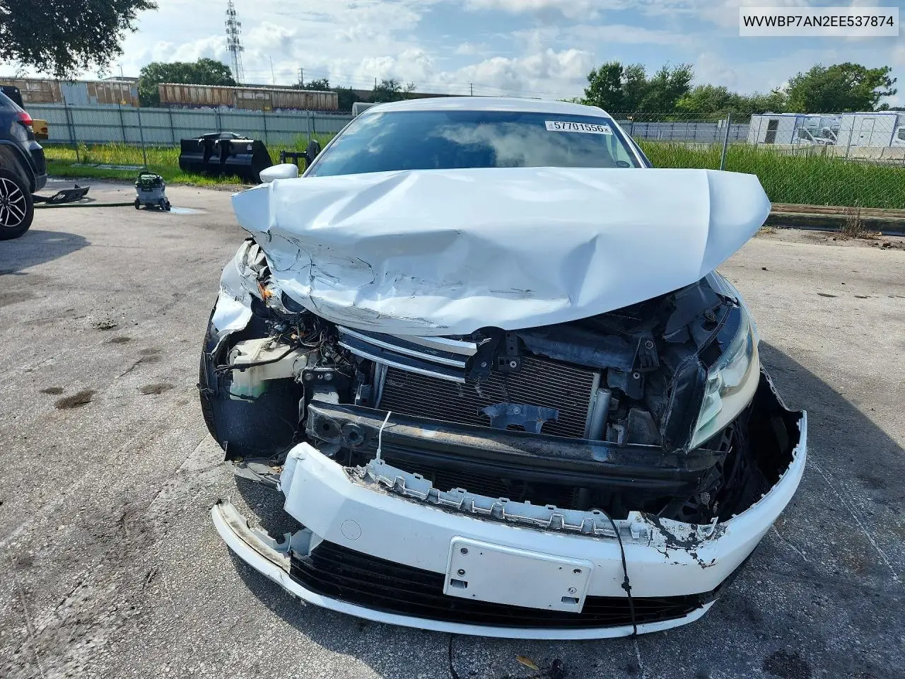 2014 Volkswagen Cc Sport VIN: WVWBP7AN2EE537874 Lot: 57701556