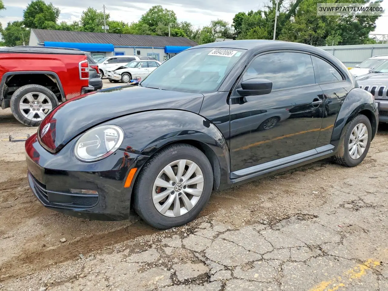 2014 Volkswagen Beetle VIN: 3VWFP7AT7EM624080 Lot: 58942066