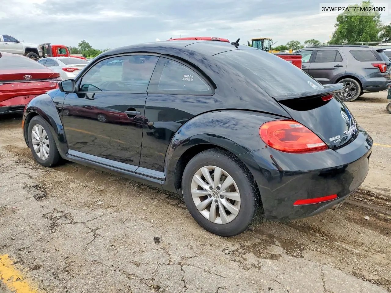2014 Volkswagen Beetle VIN: 3VWFP7AT7EM624080 Lot: 58942066