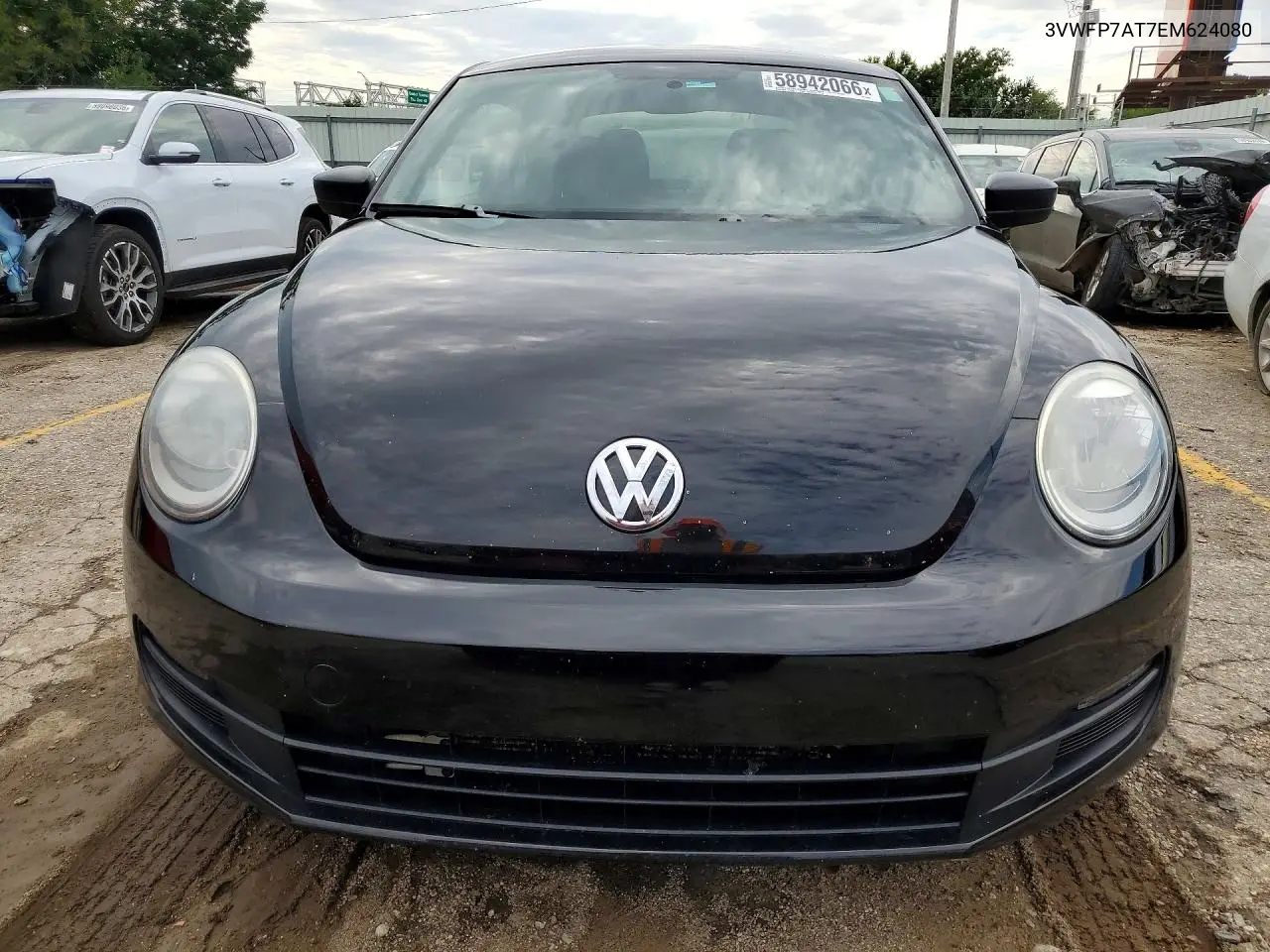 2014 Volkswagen Beetle VIN: 3VWFP7AT7EM624080 Lot: 58942066