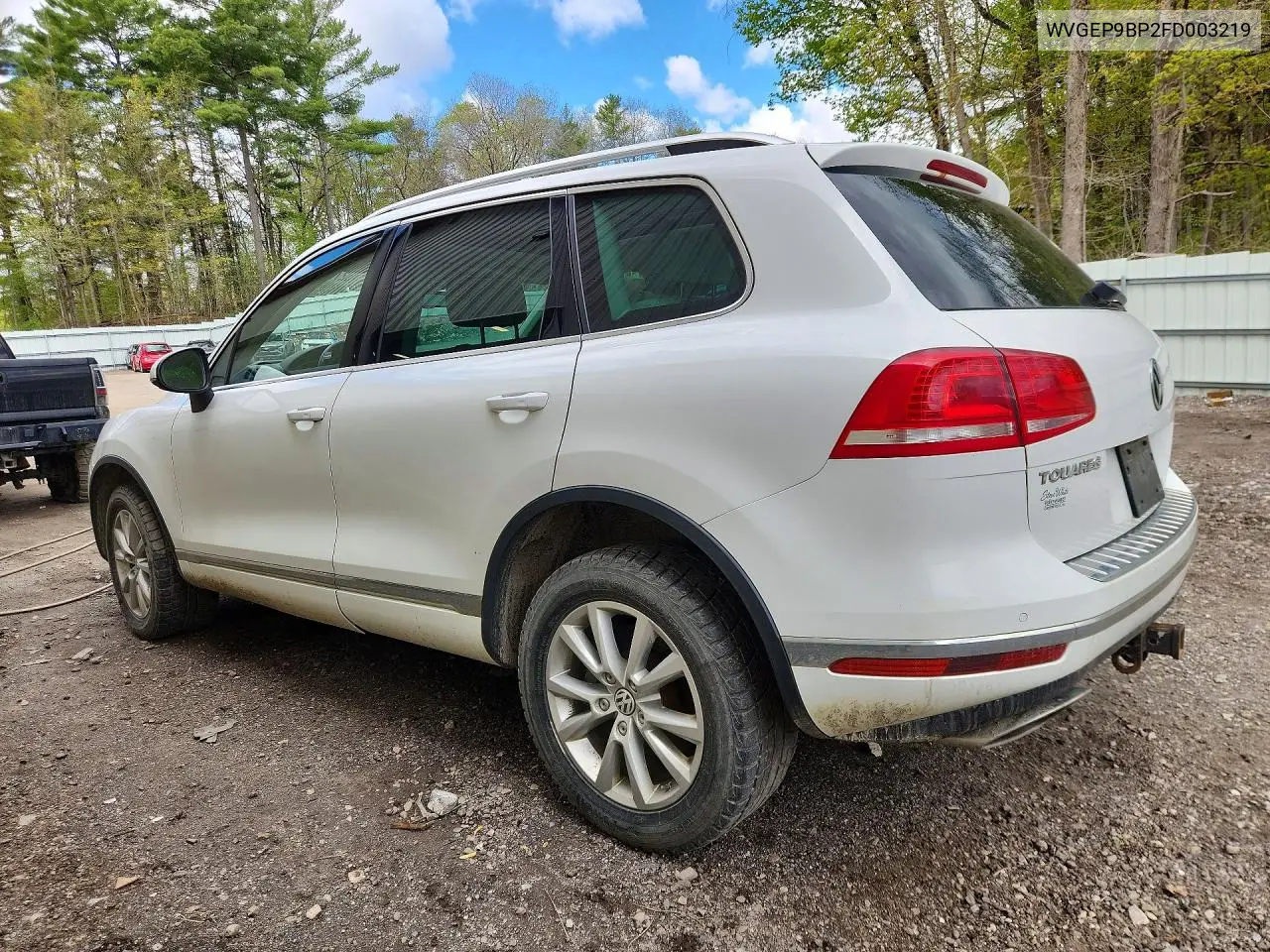 2015 Volkswagen Touareg V6 Tdi VIN: WVGEP9BP2FD003219 Lot: 52782346