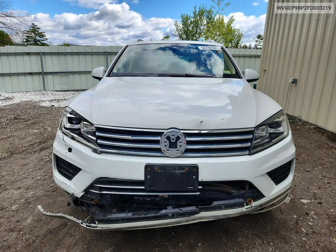 2015 Volkswagen Touareg V6 Tdi VIN: WVGEP9BP2FD003219 Lot: 52782346