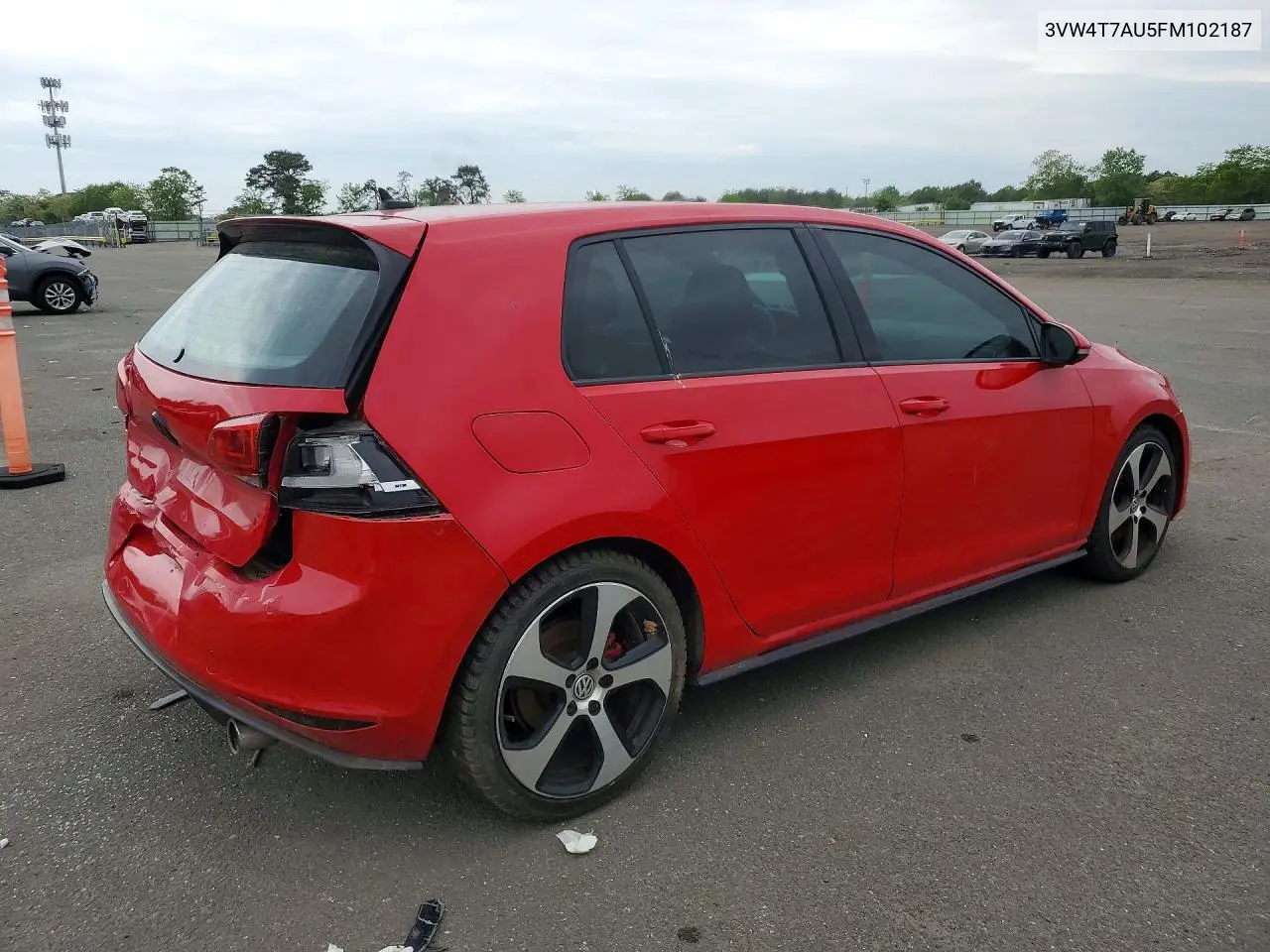 2015 Volkswagen Gti VIN: 3VW4T7AU5FM102187 Lot: 55041676